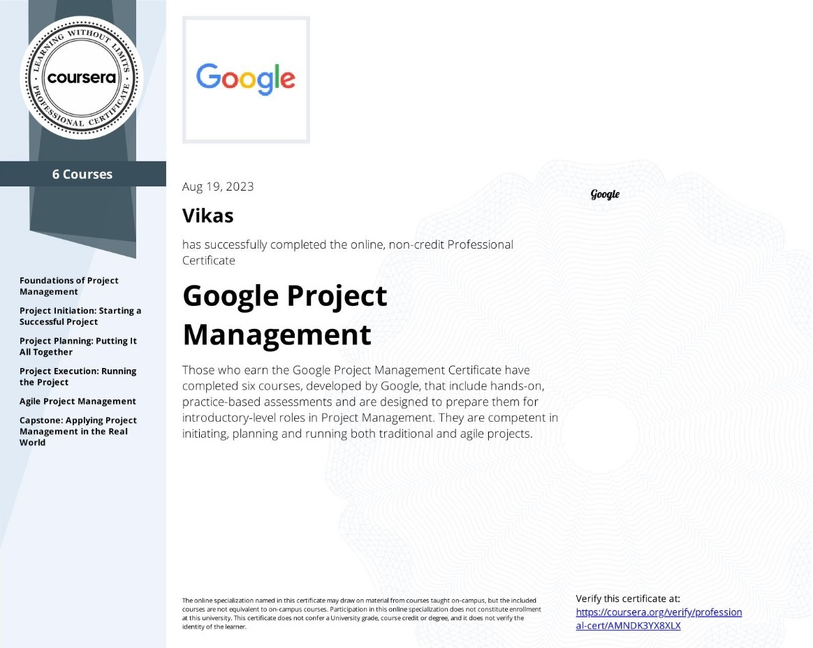 google project management